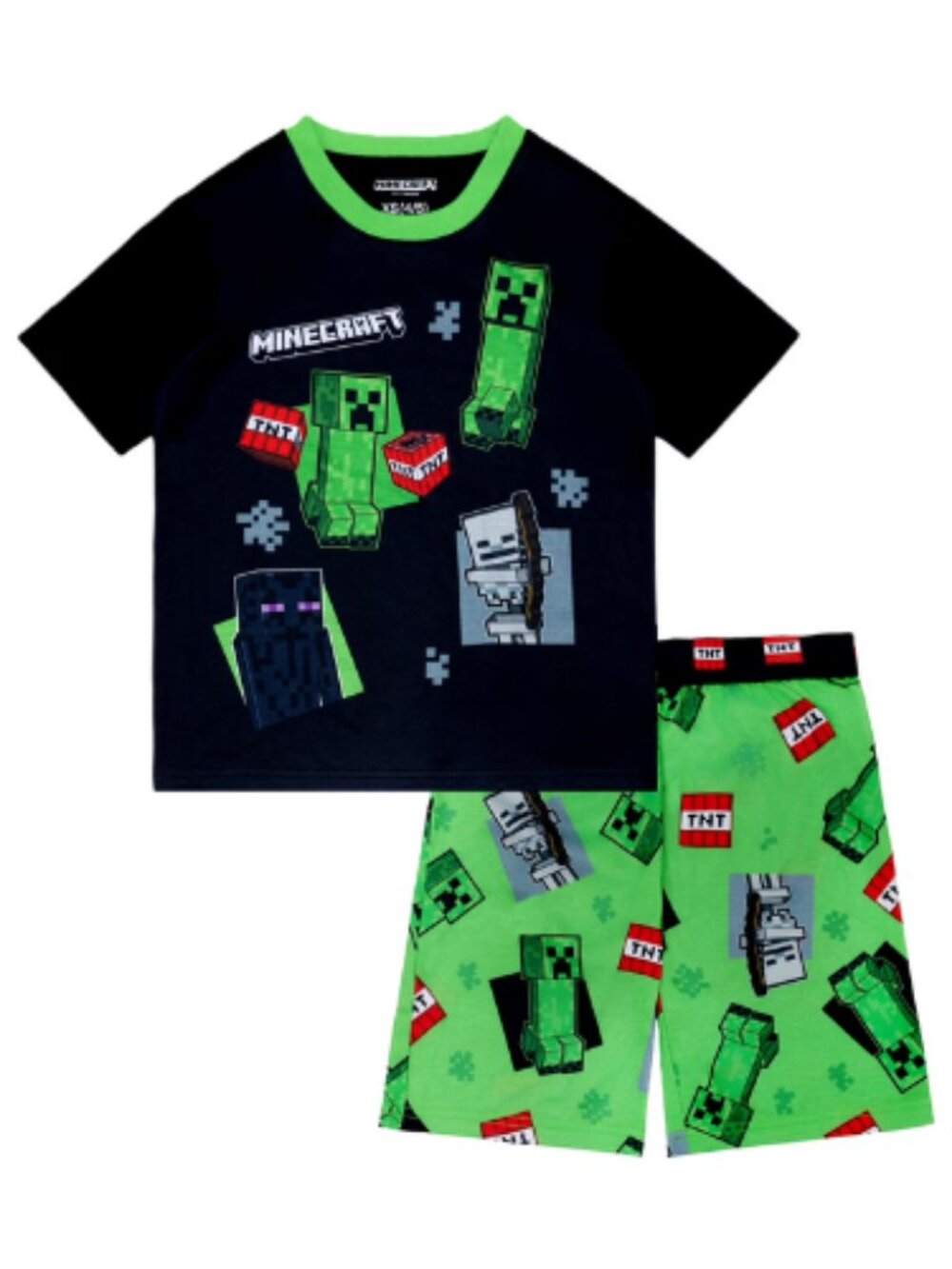 Minecraft 2-Piece Short Sleeve and Short PMinecraft 2-Piece Shortajama Set, 4-16